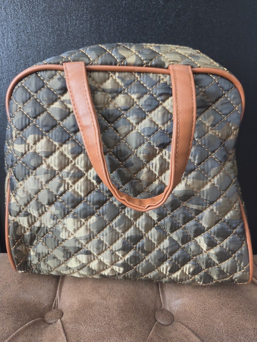 Joan & David Quilted Camo Travel Tote Set - Picture 7 of 9